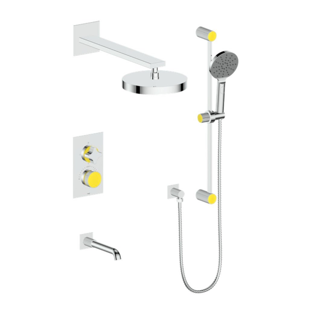 MOND 3 - WAY TH SHOWER KIT - Crescent Handle - Golzar Home