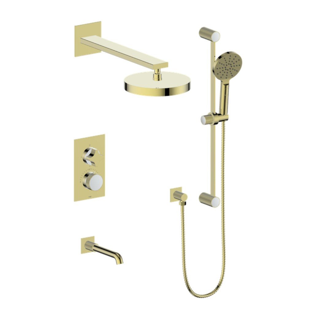 MOND 3 - WAY TH SHOWER KIT - Crescent Handle - Golzar Home