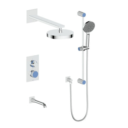 MOND 3 - WAY TH SHOWER KIT - Crescent Handle - Golzar Home