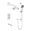 Mond 3-Way Th Shower Kit-Moon Handle - Golzar Home