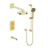 Mond 3-Way Th Shower Kit-Moon Handle - Golzar Home