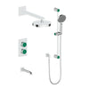 Mond 3-Way Th Shower Kit-Moon Handle - Golzar Home