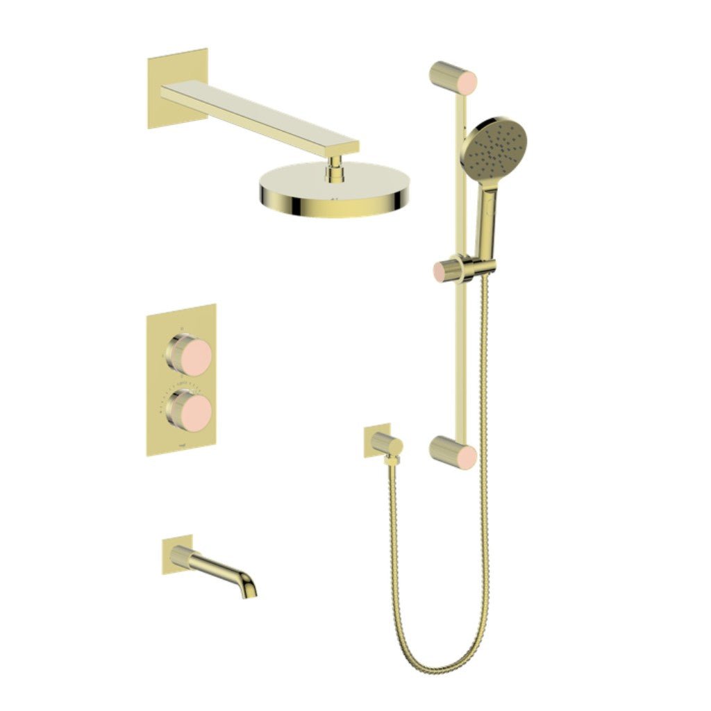 MOND 3 - WAY TH SHOWER KIT - Moon Handle - Golzar Home