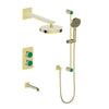 Mond 3-Way Th Shower Kit-Moon Handle - Golzar Home