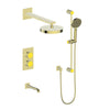 Mond 3-Way Th Shower Kit-Moon Handle - Golzar Home
