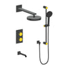 Mond 3-Way Th Shower Kit-Moon Handle - Golzar Home