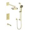 Mond 3-Way Th Shower Kit-Moon Handle - Golzar Home