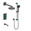 Mond 3-Way Th Shower Kit-Moon Handle - Golzar Home