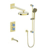 Mond 3-Way Th Shower Kit-Moon Handle - Golzar Home