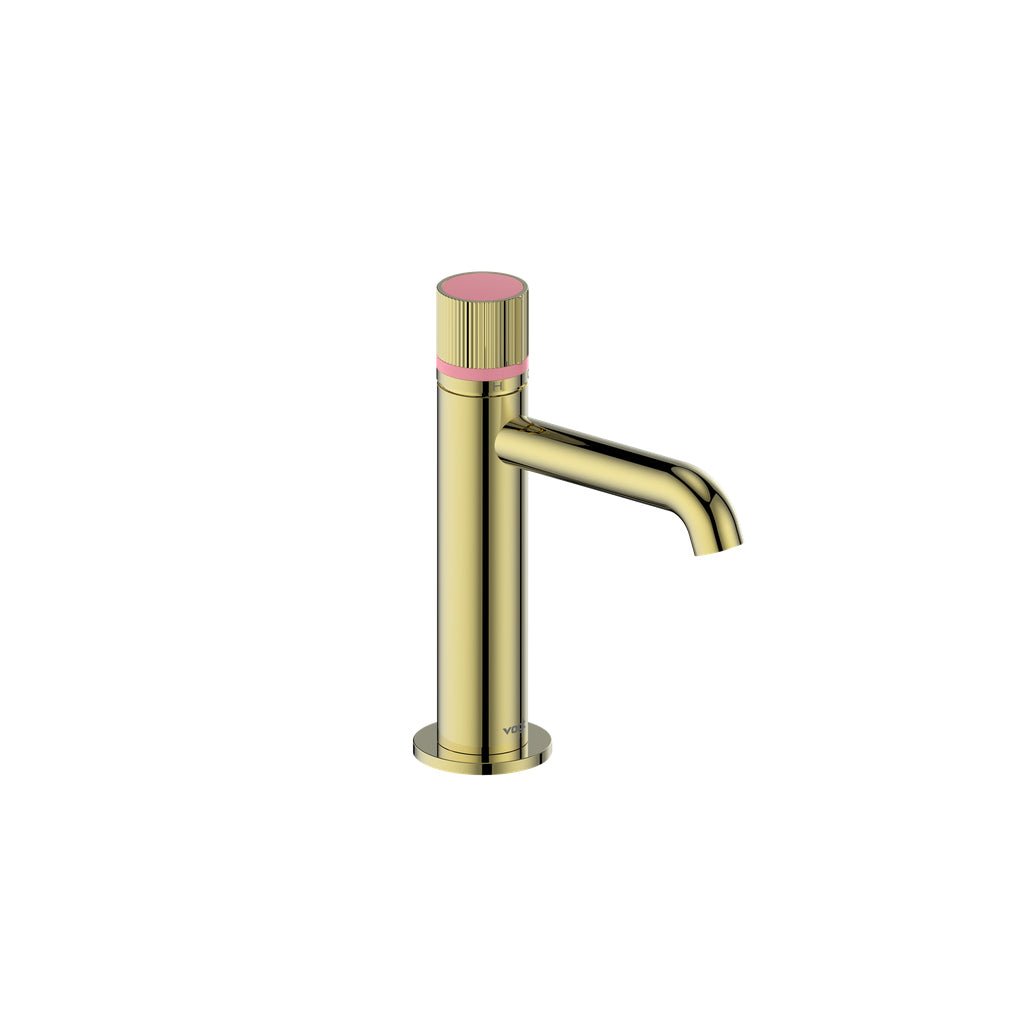 MOND SINGLE HOLE LAVATORY FAUCET WITH POP - UP DRAIN - BF.MD.1001.BG - Golzar Home