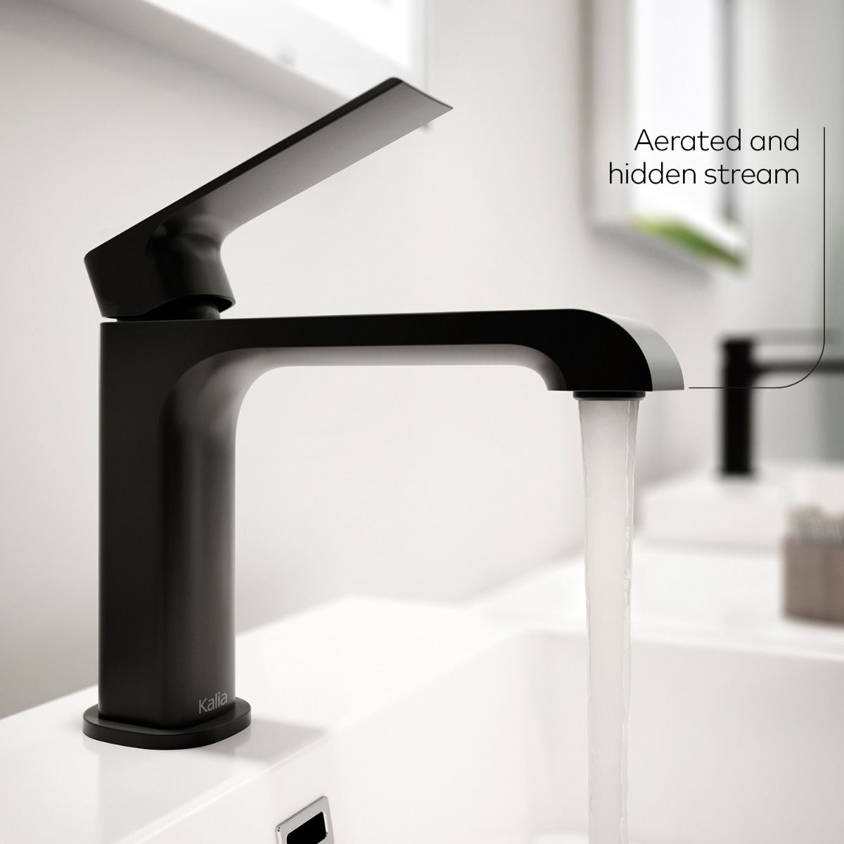 Kalia SOBRIO - Single hole lavatory faucet with push drain and overflow – BF1779-160