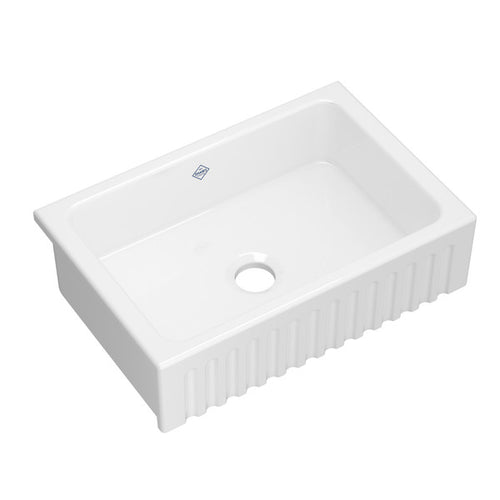 Shaws 31" Bowland Single Bowl Apron Front Fireclay Kitchen Sink