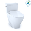 Toto Aimes® One-Piece Toilet, 1.28Gpf, Elongated Bowl - Washlet®+ Connection - Slim Seat