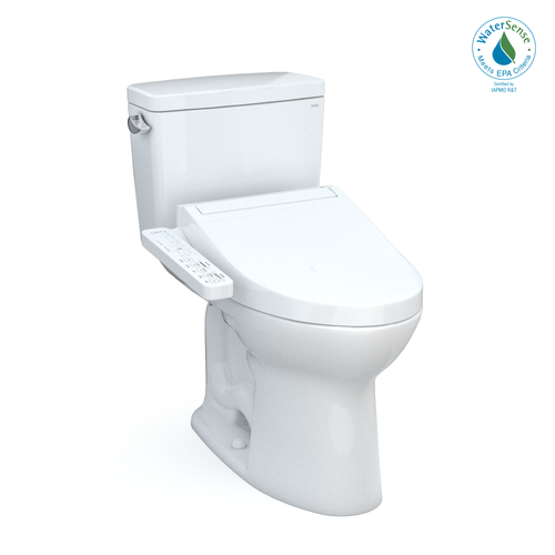 Toto Drake Washlet+ C2 Two-Piece Toilet 1.28 gpf - Elongated  Regular Height