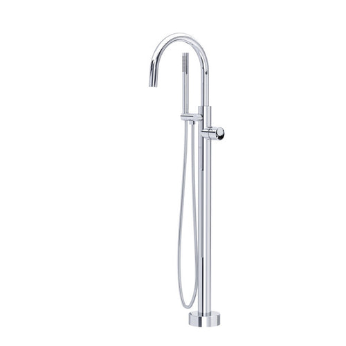 ROHL Eclissi™ Single Hole Floor Mount Tub Filler Trim With C-Spout