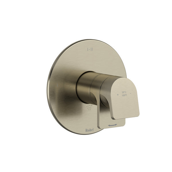 RIOBEL Ode 1/2" Thermostatic & Pressure Balance Trim With 3 Functions (Shared) With Lever Handle