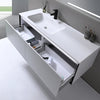 Neo 55" Wall-Mount Single Sink Bathroom Vanity - Golzar Home