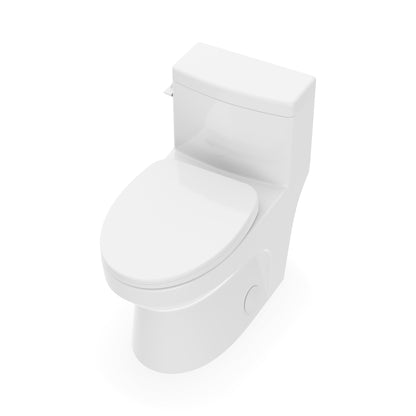 Neptune Adams ADA 4.8L Side Flush One-Piece Toilet in White