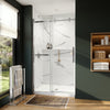 Neptune Axion 44 1/2-47 x 78 3/4 in. 8 mm Sliding Shower Door with Towel Bar for Alcove Installation with Clear glass in Chrome