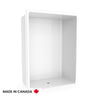 Neptune Banff BFS-6036A Acrylic Alcove Center Drain Beveled Threshold One-Piece Shower in White