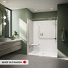 Neptune Banff BFS-6036F AcrylX™ Alcove Center Drain One-Piece Shower in White
