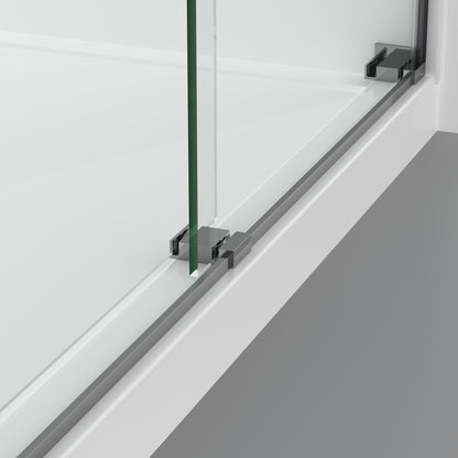 Neptune Barena 44-48 x 76 in. 8mm Bypass Shower Door for Alcove Installation with Clear Glass in Chrome