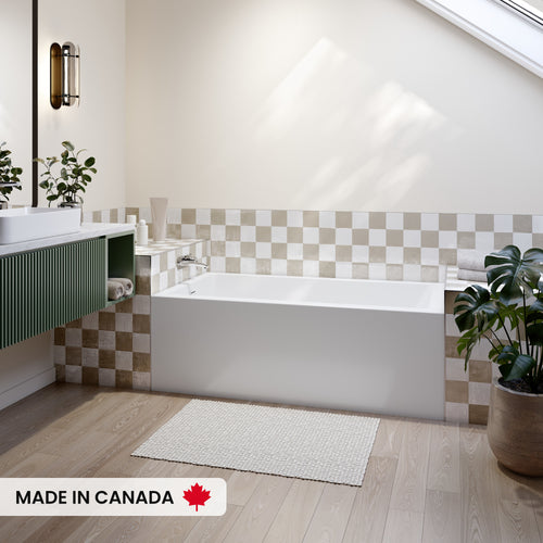 Neptune Beaumont Alcove Bathtub in White