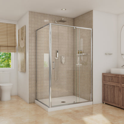 Neptune Belaya In 6 mm For Corner Installation With Clear Glass In 36 x 36 x 72-Inch Pivot Shower Door