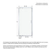 Neptune Belaya 32-36 x 72 in. 6mm Pivot Shower Door for Alcove Installation with Clear Glass in Chrome