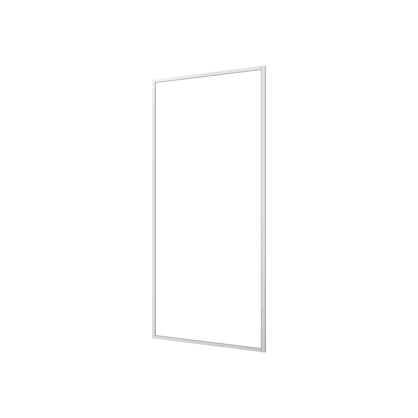 Neptune Belaya Return Panel for 36 in. Base with Clear glass in Chrome