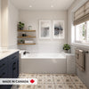 Neptune Breault Alcove Bathtub in White