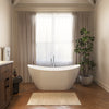 Neptune Hallstatt 6029 AFR Acrylic Freestanding Center Drain Bathtub in White