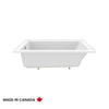 Neptune Pia 3060 IF AFR Acrylic Alcove Left-Hand Drain Bathtub in White