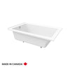 Neptune Pia 3060 IF AFR Acrylic Alcove Left-Hand Drain Bathtub in White