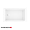 Neptune Pia 3060 IF AFR Acrylic Alcove Left-Hand Drain Bathtub in White