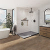 Neptune Pietra 6032 Stone Composite Shower Base in Concrete