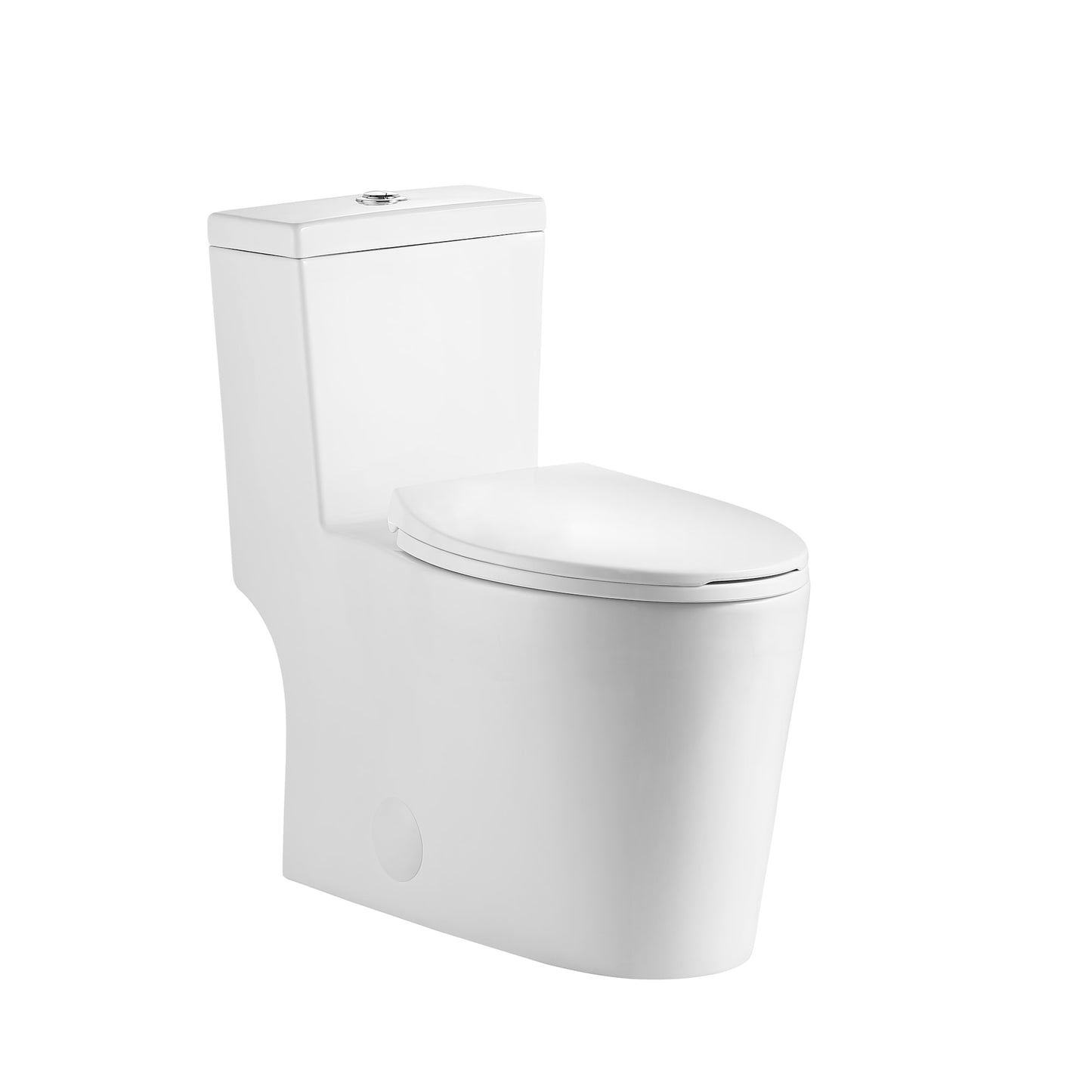 Neptune Prague 4.1/6L Dual Flush Elongated One-Piece Toilet in White