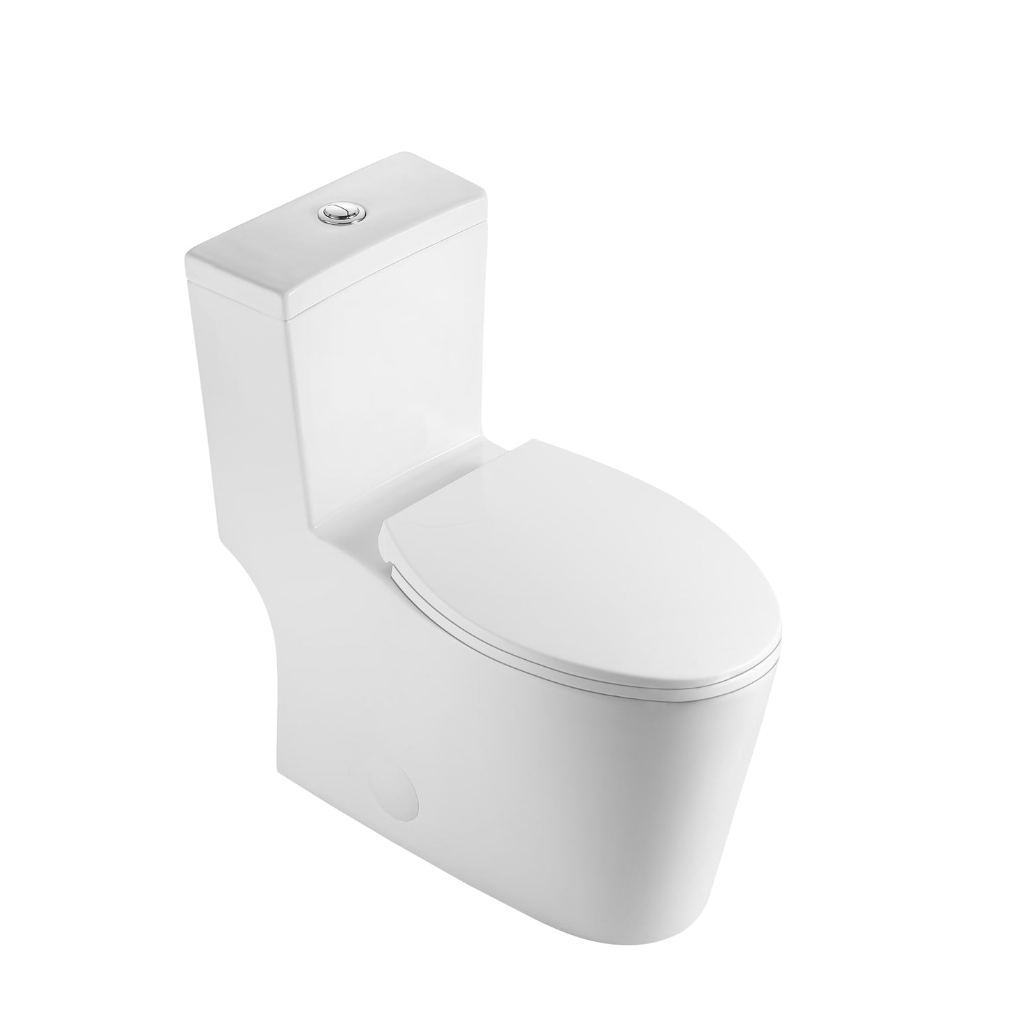 Neptune Prague 4.1/6L Dual Flush Elongated One-Piece Toilet in White