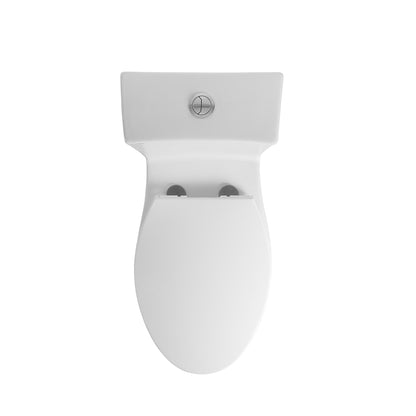 Neptune Prague 4.1/6L Dual Flush Elongated One-Piece Toilet in White