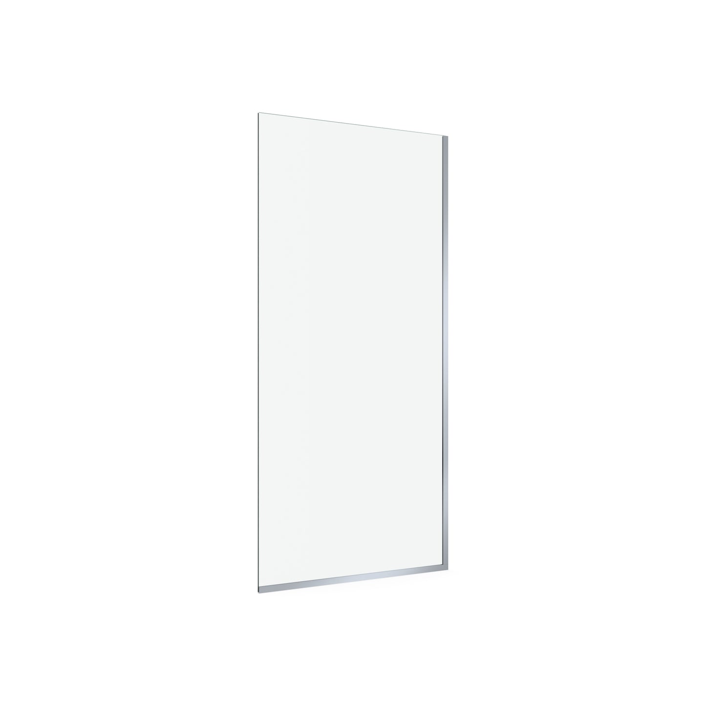Neptune Reka 34 x 72 in. 10mm Shower Screen for Alcove Installation with Clear Glass in Chrome