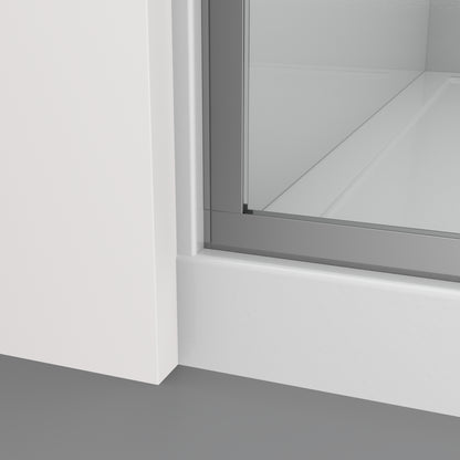 Neptune Reka 34 x 72 in. 10mm Shower Screen for Alcove Installation with Clear Glass in Chrome