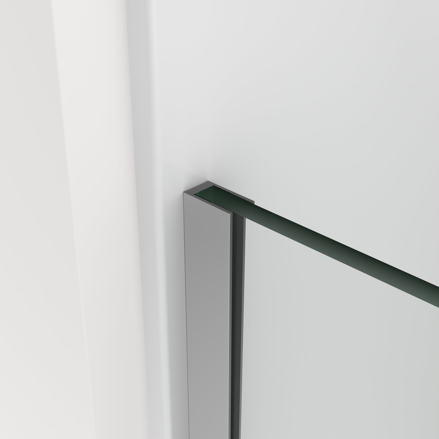 Neptune Reka 34 x 72 in. 10mm Shower Screen for Alcove Installation with Clear Glass in Chrome