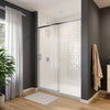 Neptune Sella 48 x 74 in. 6 mm Sliding Shower Door for Alcove Installation with Clear glass in Chrome