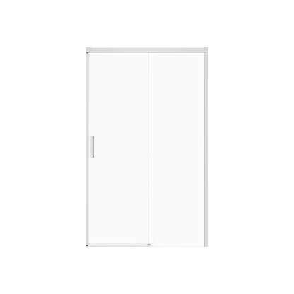Neptune Sella 48 x 74 in. 6 mm Sliding Shower Door for Alcove Installation with Clear glass in Chrome