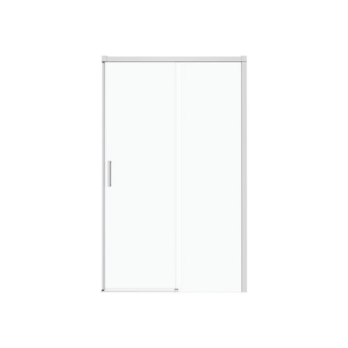 Neptune Sella 48 x 74 in. 6 mm Sliding Shower Door for Alcove Installation with Clear glass in Chrome