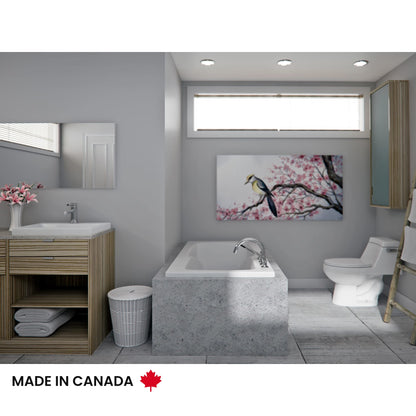 Neptune Velona Acrylic Drop-In Bathtub in White