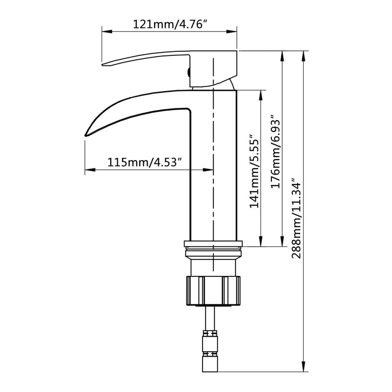 NEW SATRO Single Hole Bathroom Faucet - F11133 - Golzar Home