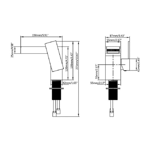 Niagra Single Hole Bathroom Faucet-F11101 - Golzar Home