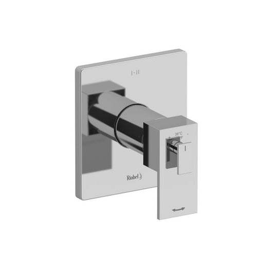 RIOBEL Kubik 1/2" Thermostatic & Pressure Balance Trim With 3 Functions (Shared)
