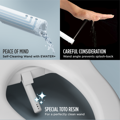 Toto Drake Washlet+ C2 Two-Piece Toilet 1.28 gpf - Elongated  Regular Height